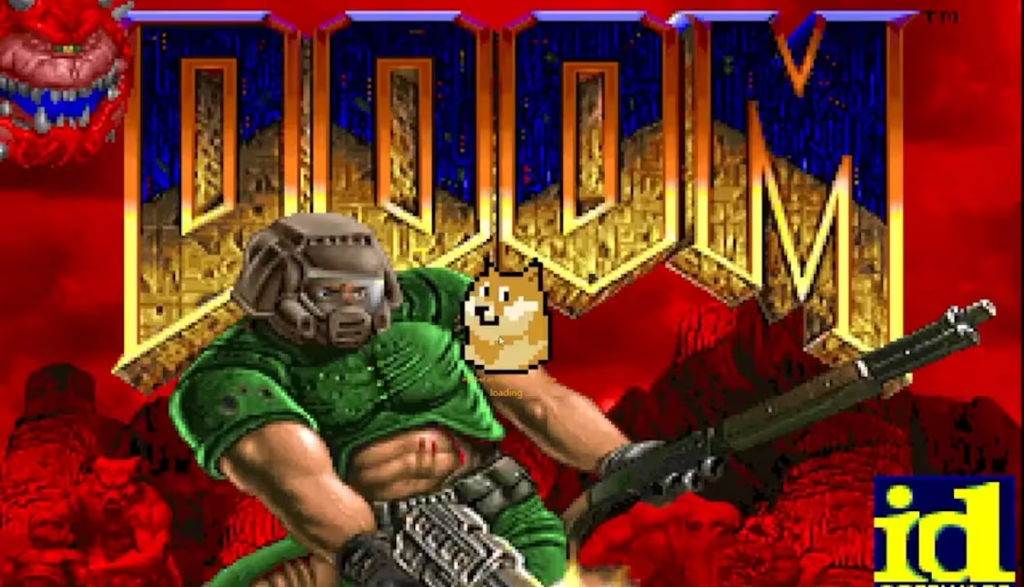 90年代の人気ゲーム「DOOM」がドージコインブロックチェーン上に