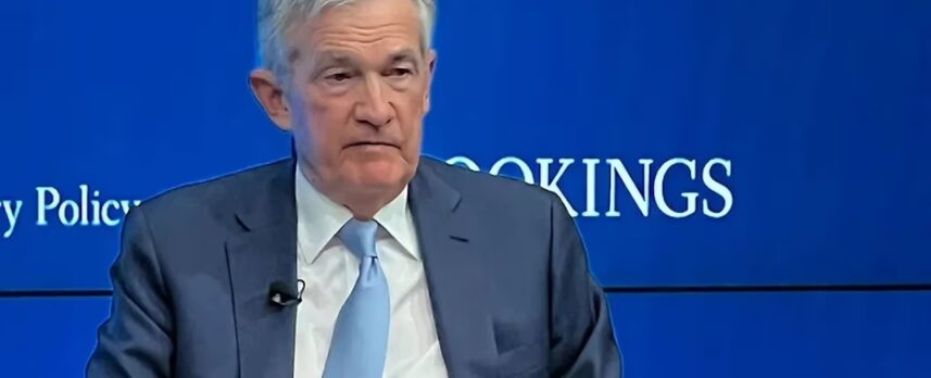 Federal Reserve Chair Jerome Powell speaks at the Brookings Institute in Washington, D.C. on Nov. 30, 2022. (Helene Braun/CoinDesk)