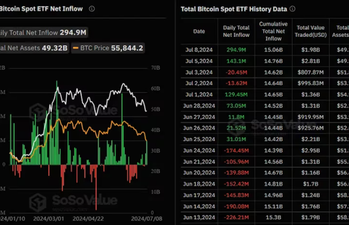 ビットコイン現物ETFに3億ドル近い純流入──BTC価格下落で押し目買い