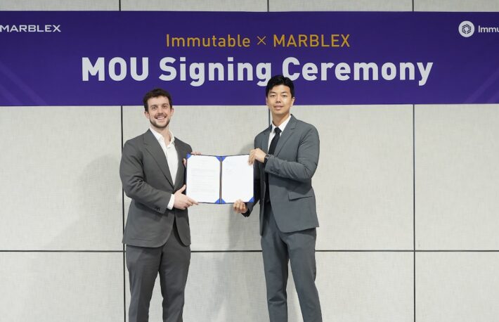 ネットマーブルのブロックチェーン子会社MARBLEX、Immutableと覚書を締結