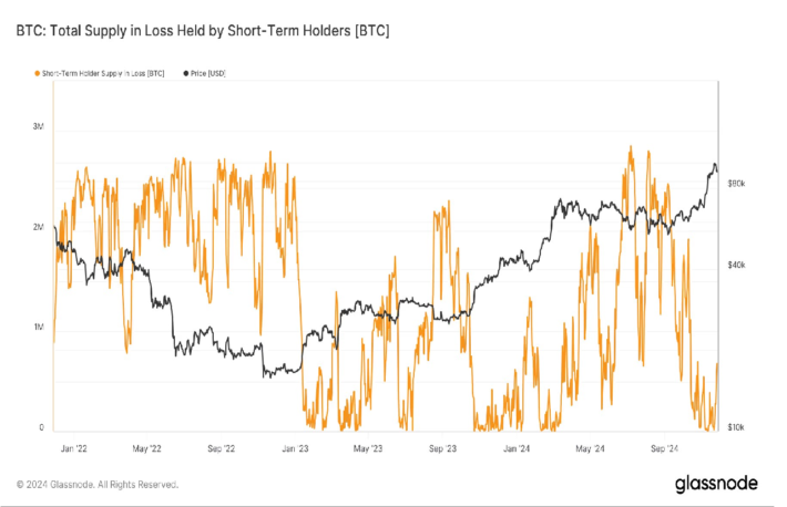 ビットコイン短期保有者、約80億ドル相当を取引所に移動──価格の底値を示す